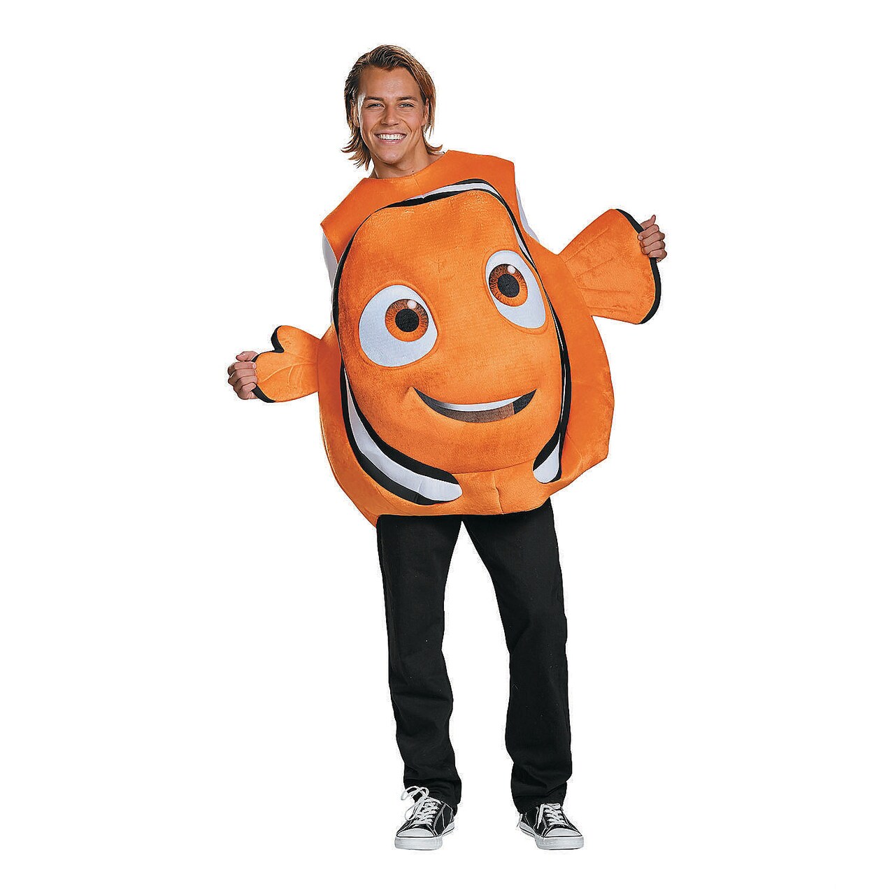 Adult Nemo Fish Costume with 3D Fins and Tail, Outfit for Halloween